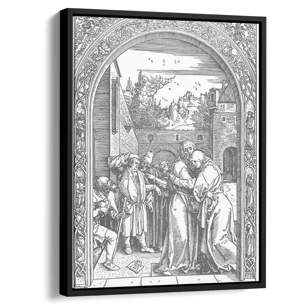 The Meeting of Joachim and Anne at the Golden Gate 1504 by Albrecht Durer by Albrecht Durer - Renaissance canvas print