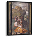The Miracle of the Jealous Husbandby Titian Canvas Print