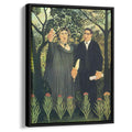The Muse Inspiring the Poet 1909 by Henri Rousseau by Henri Rousseau - Naive Art canvas print