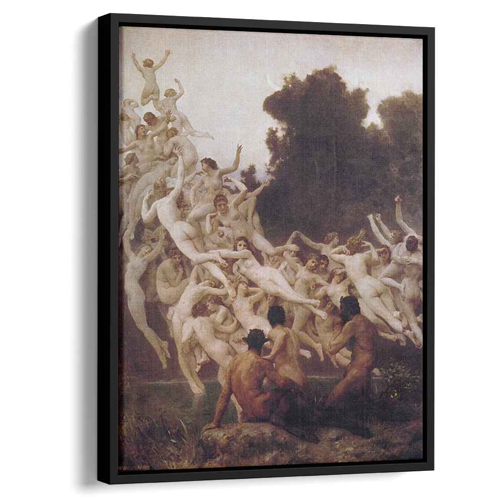 The Oreads 1902 by William-Adolphe Bouguereau by William-Adolphe Bouguereau - Academic canvas print