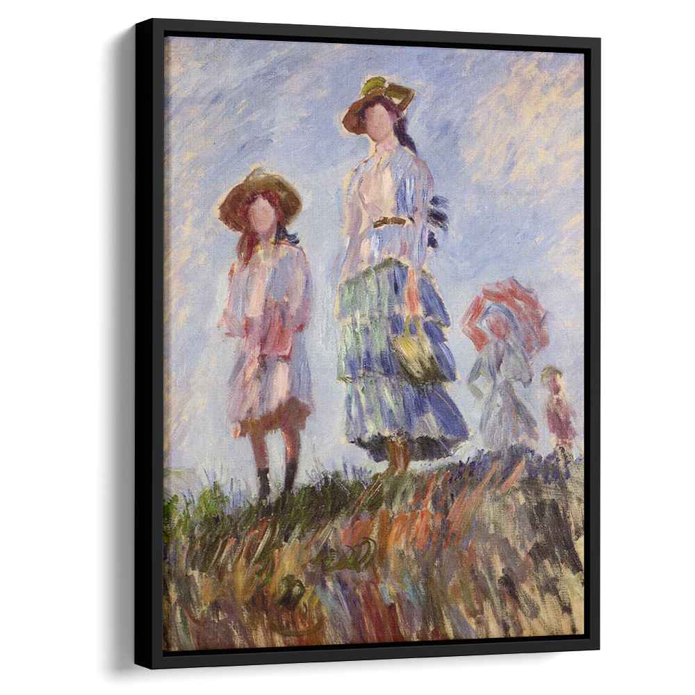 The Promenade (study)by Claude Monet Canvas Print