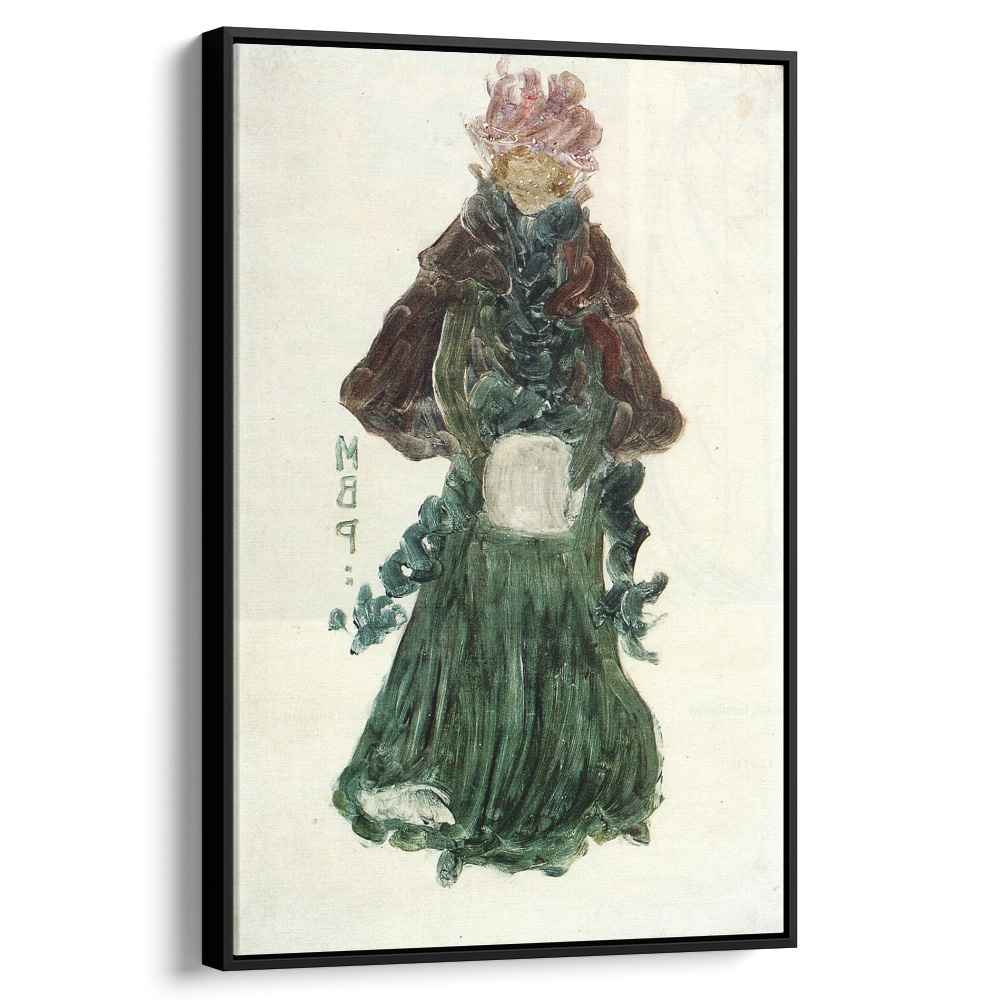 The Red Cape 1894 by Maurice Prendergast by Maurice Prendergast - Oil Painting canvas print