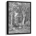 The road in forestby Ivan Shishkin Canvas Print