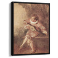 The Serenaderby Antoine Watteau Canvas Print