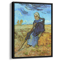 The Shepherdess (after Millet)by Vincent van Gogh Canvas Print