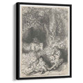 The sleeping herdsman 1644 by Rembrandt by Rembrandt - Baroque canvas print