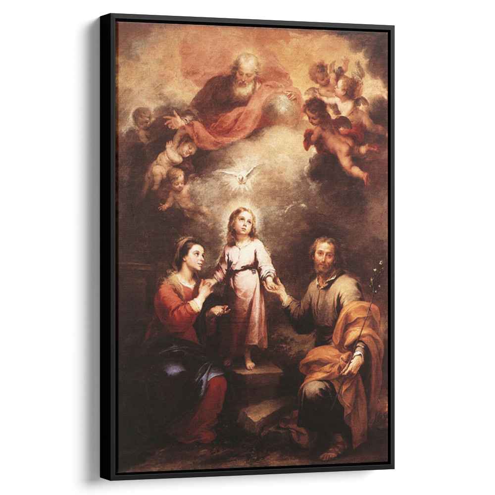 The Two Trinities 1682 by Bartolome Esteban Murillo by Bartolome Esteban Murillo - Oil Painting canvas print