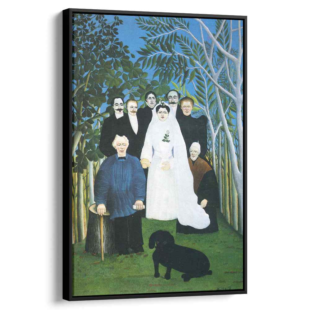 The wedding partyby Henri Rousseau Canvas Print