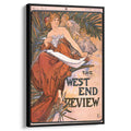 The west end reviewby Alphonse Mucha Canvas Print