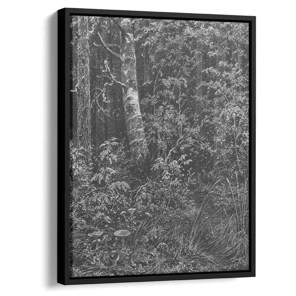 Thicket 1879 by Ivan Shishkin by Ivan Shishkin - Russian Realist canvas print