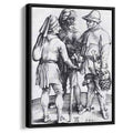 Three Peasants In Conversation 1497 by Albrecht Durer by Albrecht Durer - Renaissance canvas print