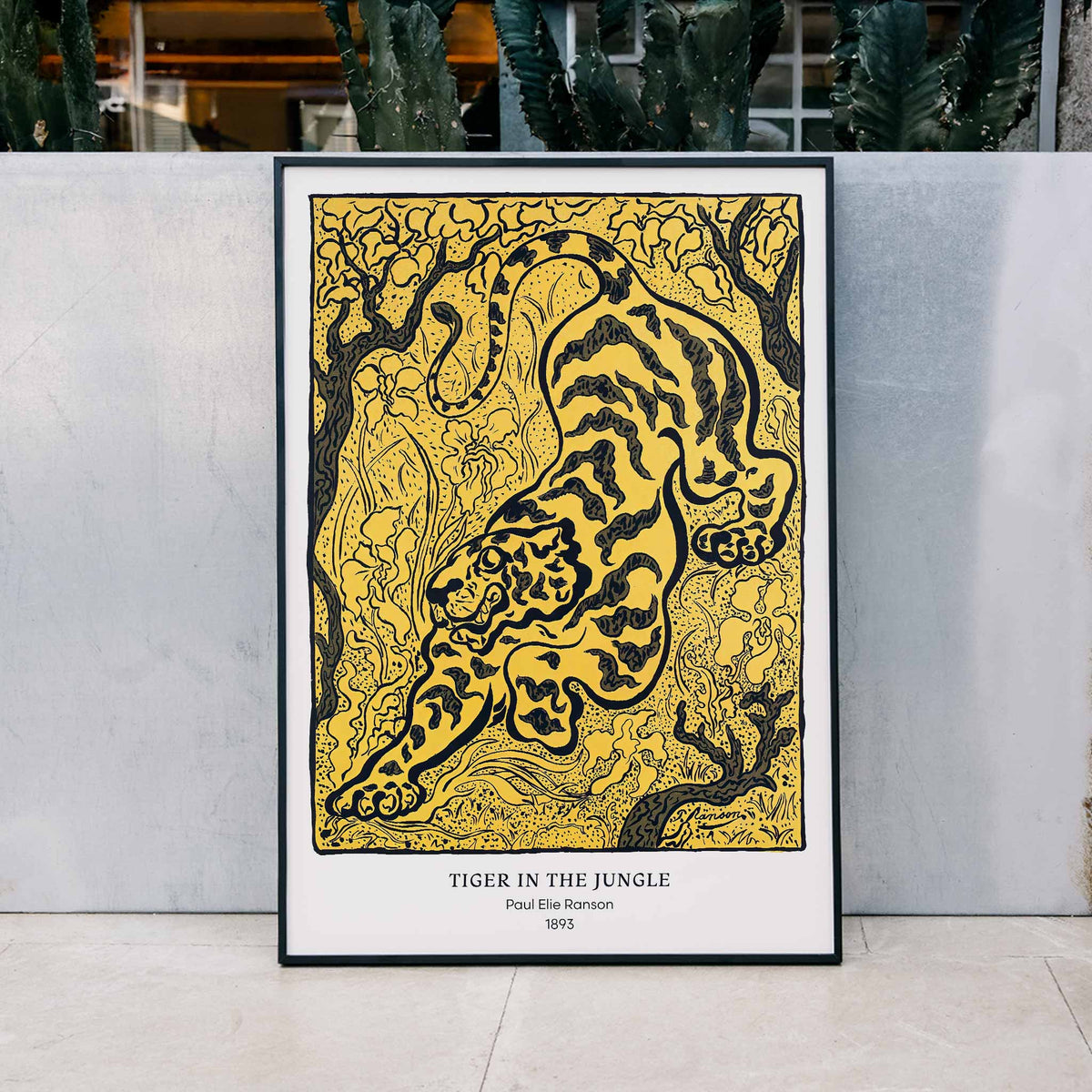 Tigre dans la jungle Canvas Print