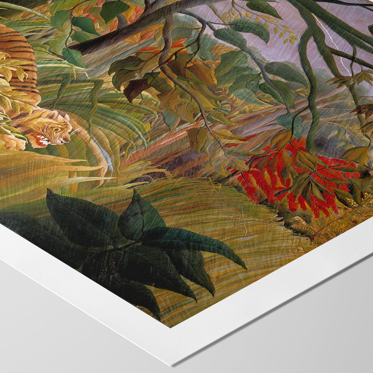 Tiger in a Tropical Storm Canvas Print