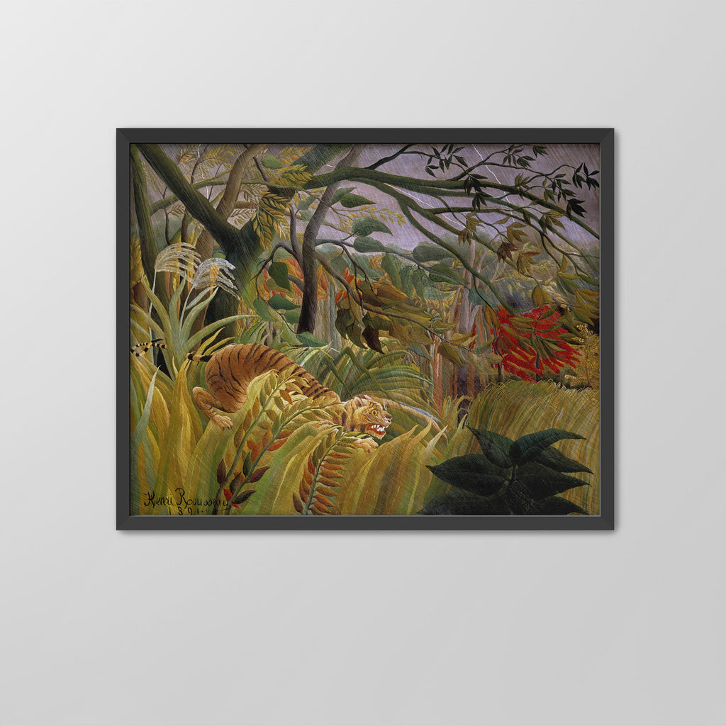 Tiger in a Tropical Storm Canvas Print