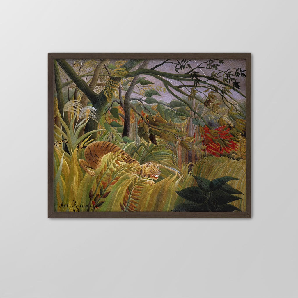 Tiger in a Tropical Storm Canvas Print