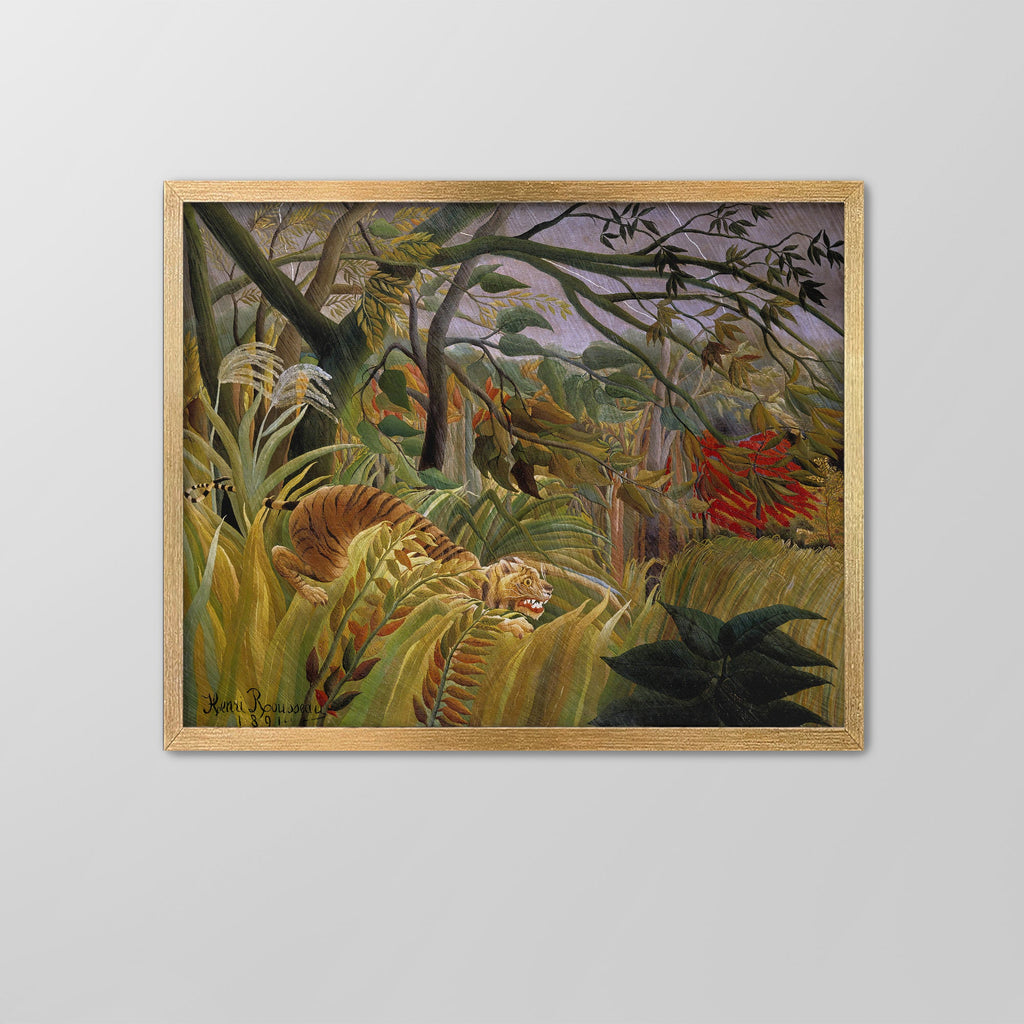 Tiger in a Tropical Storm Canvas Print