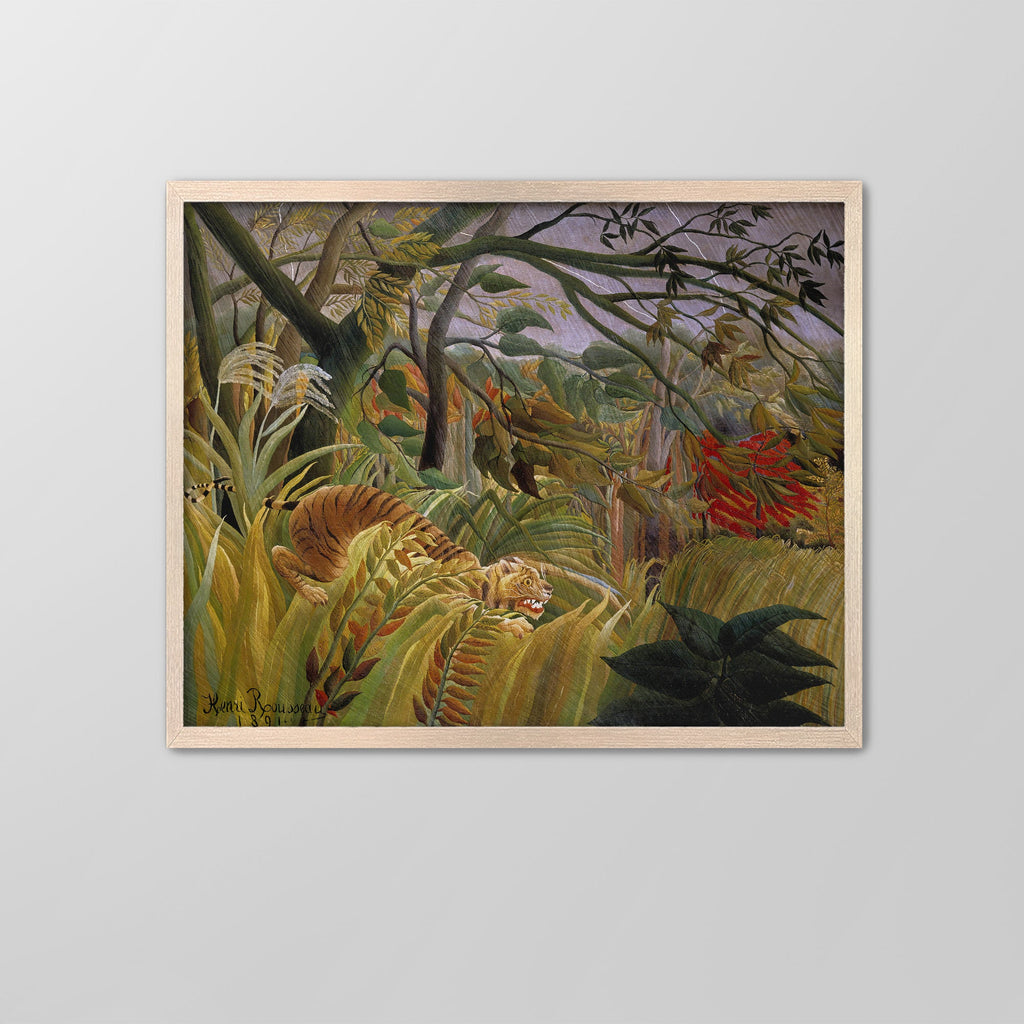 Tiger in a Tropical Storm Canvas Print