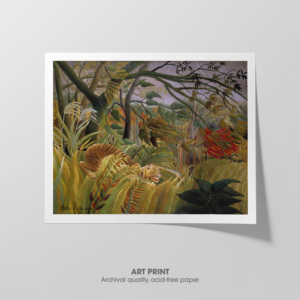 Tiger in a Tropical Storm Canvas Print