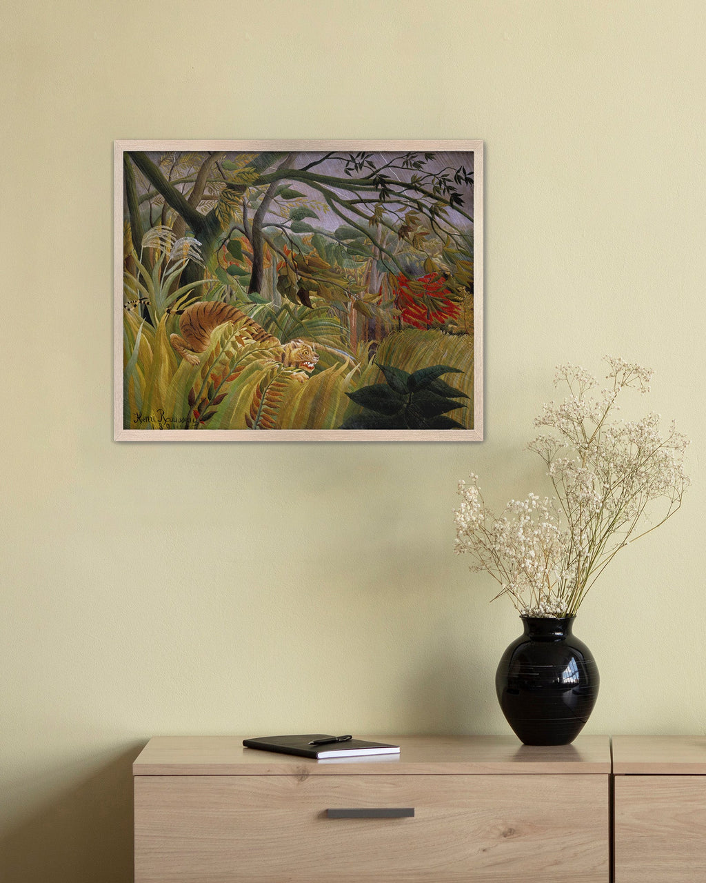 Tiger in a Tropical Storm Canvas Print