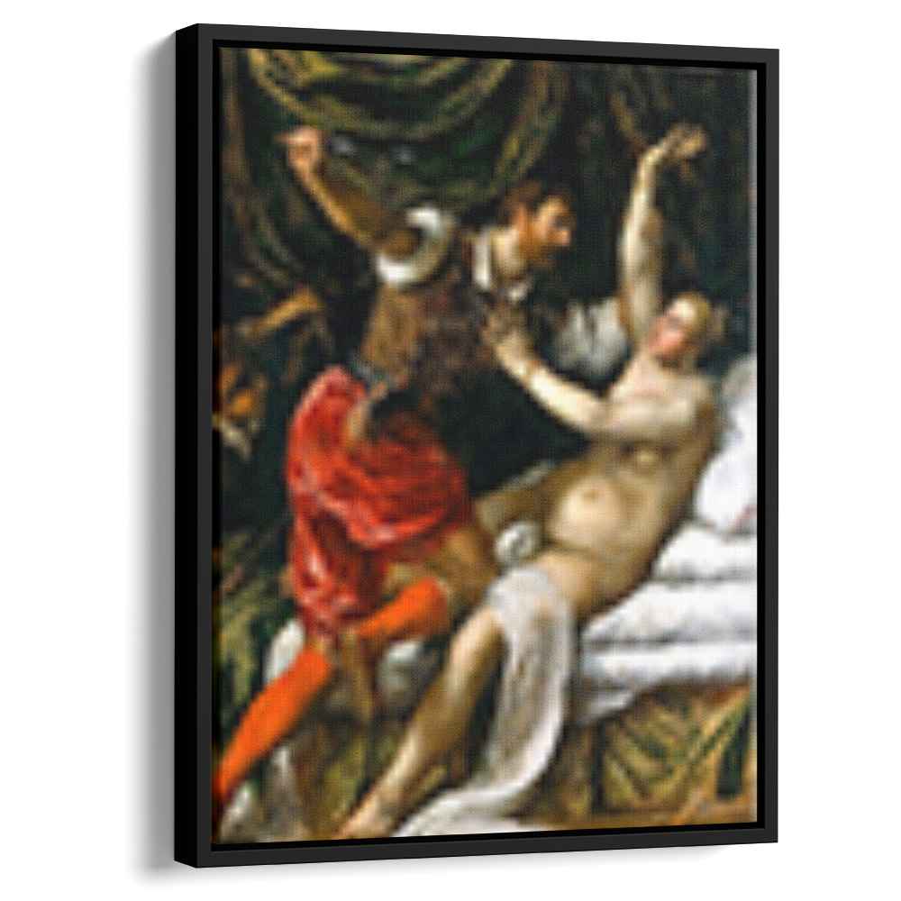 Tarquin and Lucretiaby Titian Canvas Print