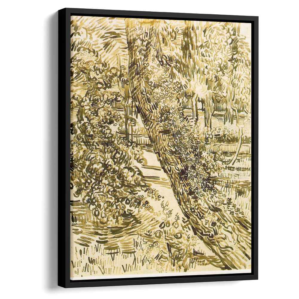 Tree with Ivy in the Asylum Gardenby Vincent van Gogh Canvas Print