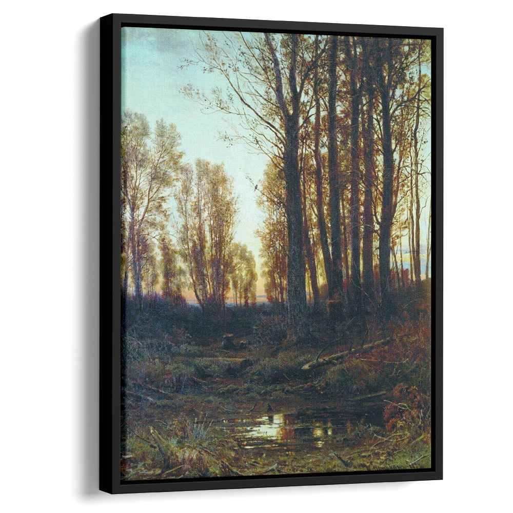 Twilight. After Sunsetby Ivan Shishkin Canvas Print