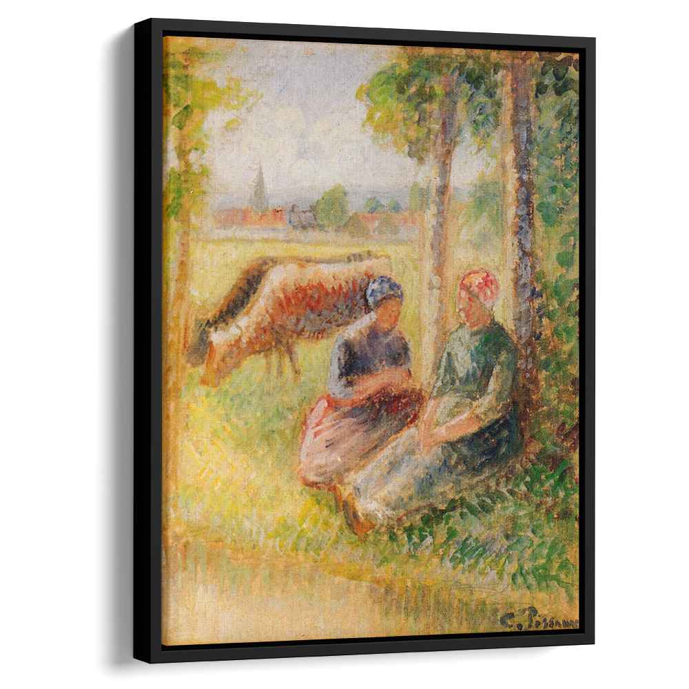Two Cowherds Canvas Print