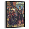 Two Merchant's wifes 1913 by Boris Kustodiev by Boris Kustodiev - Oil Painting canvas print