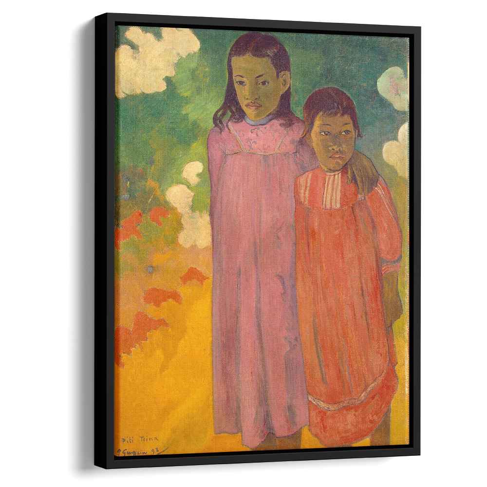 Two sistersby Paul Gauguin Canvas Print