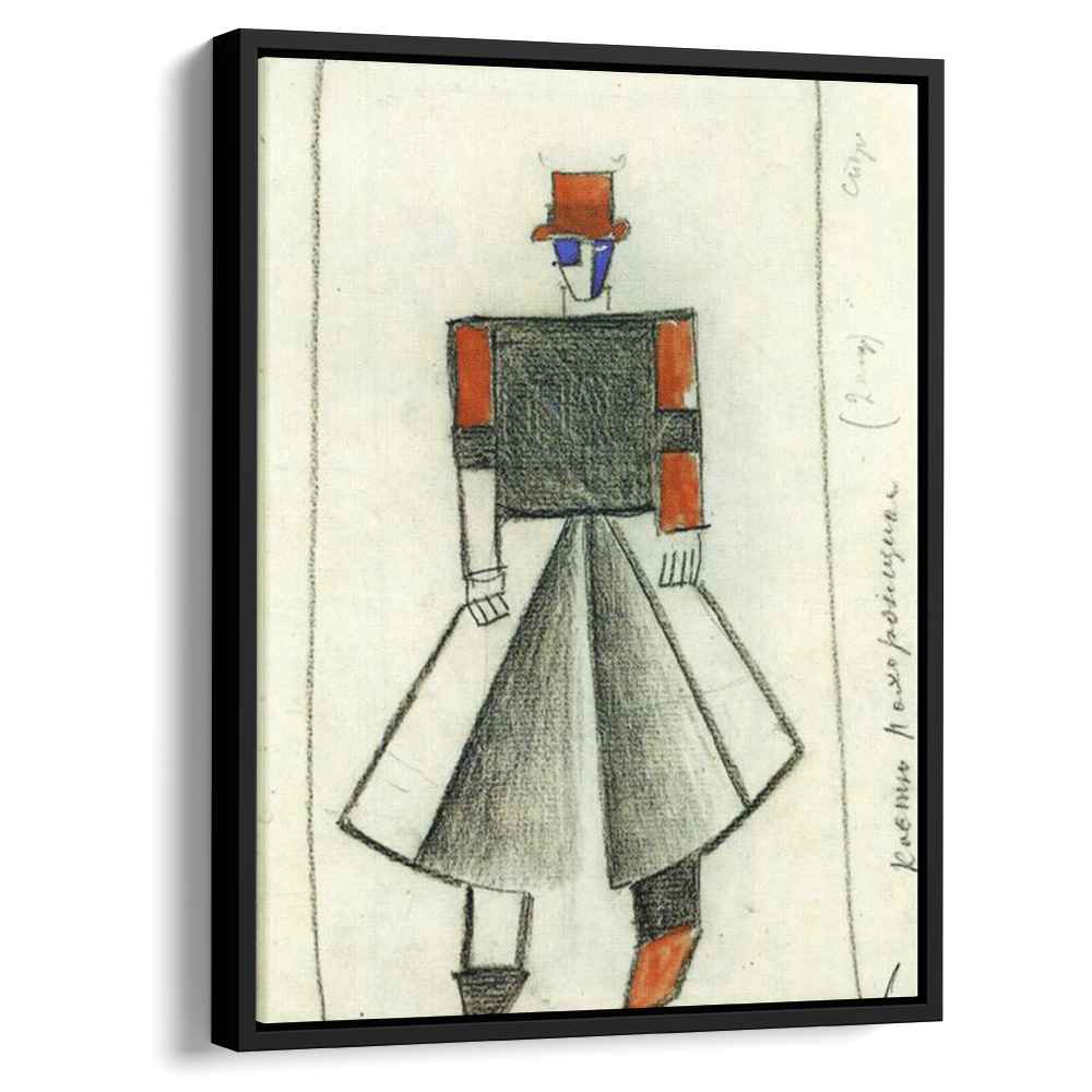 Undertaker 1913 by Kazimir Malevich by Kazimir Malevich - Abstract canvas print