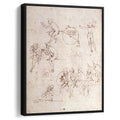 Various figure studies 1490 by Leonardo da Vinci by Leonardo da Vinci - Renaissance canvas print