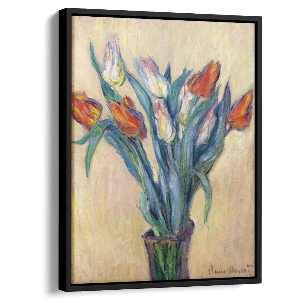 Vase of Tulipsby Claude Monet Canvas Print