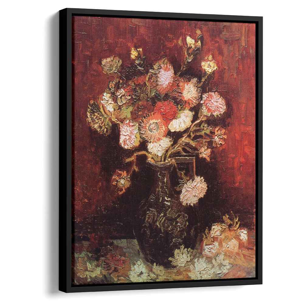 Vase with Asters and Phloxby Vincent van Gogh Canvas Print