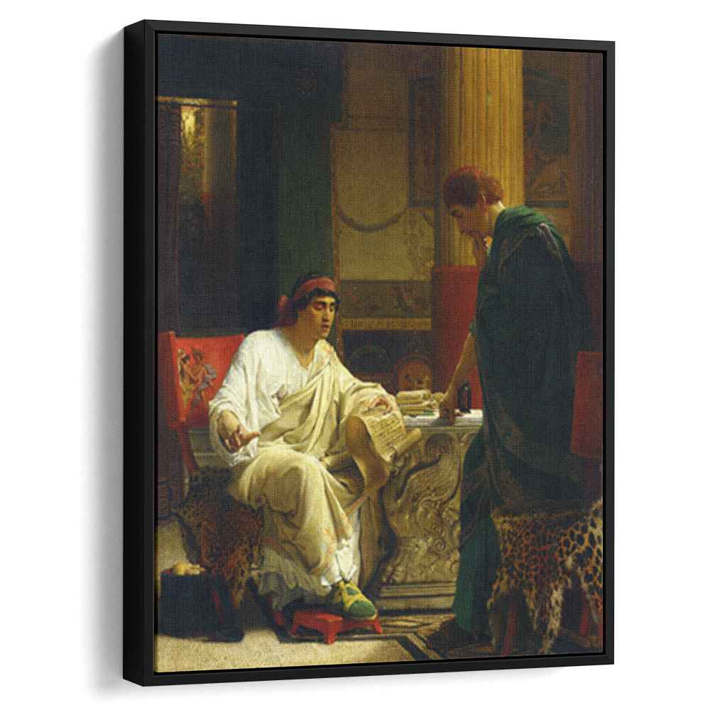 Vespasian Hearing from One of His Generals of the Taking of Jerusalem Canvas Print