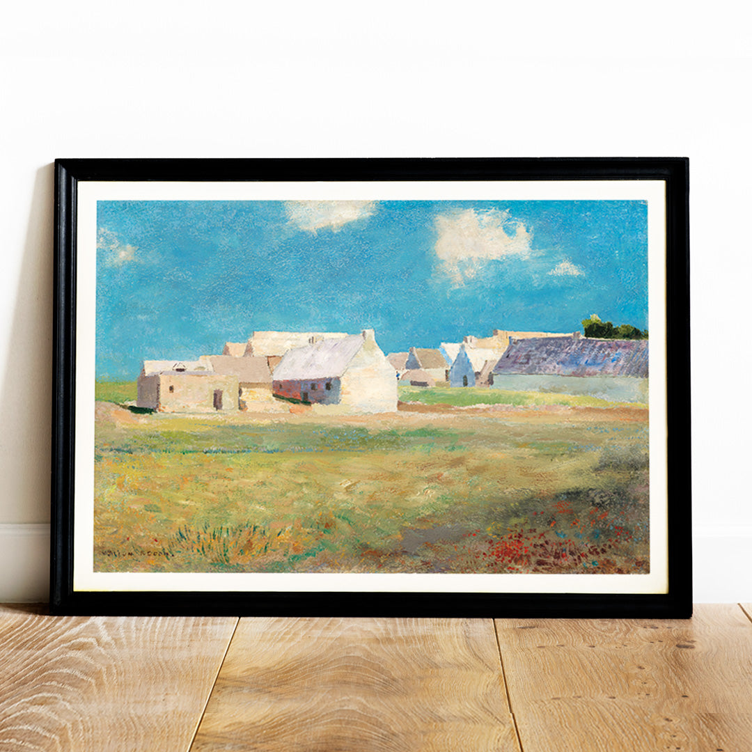 Village breton Poster by Moryarty - Oil Painting canvas print
