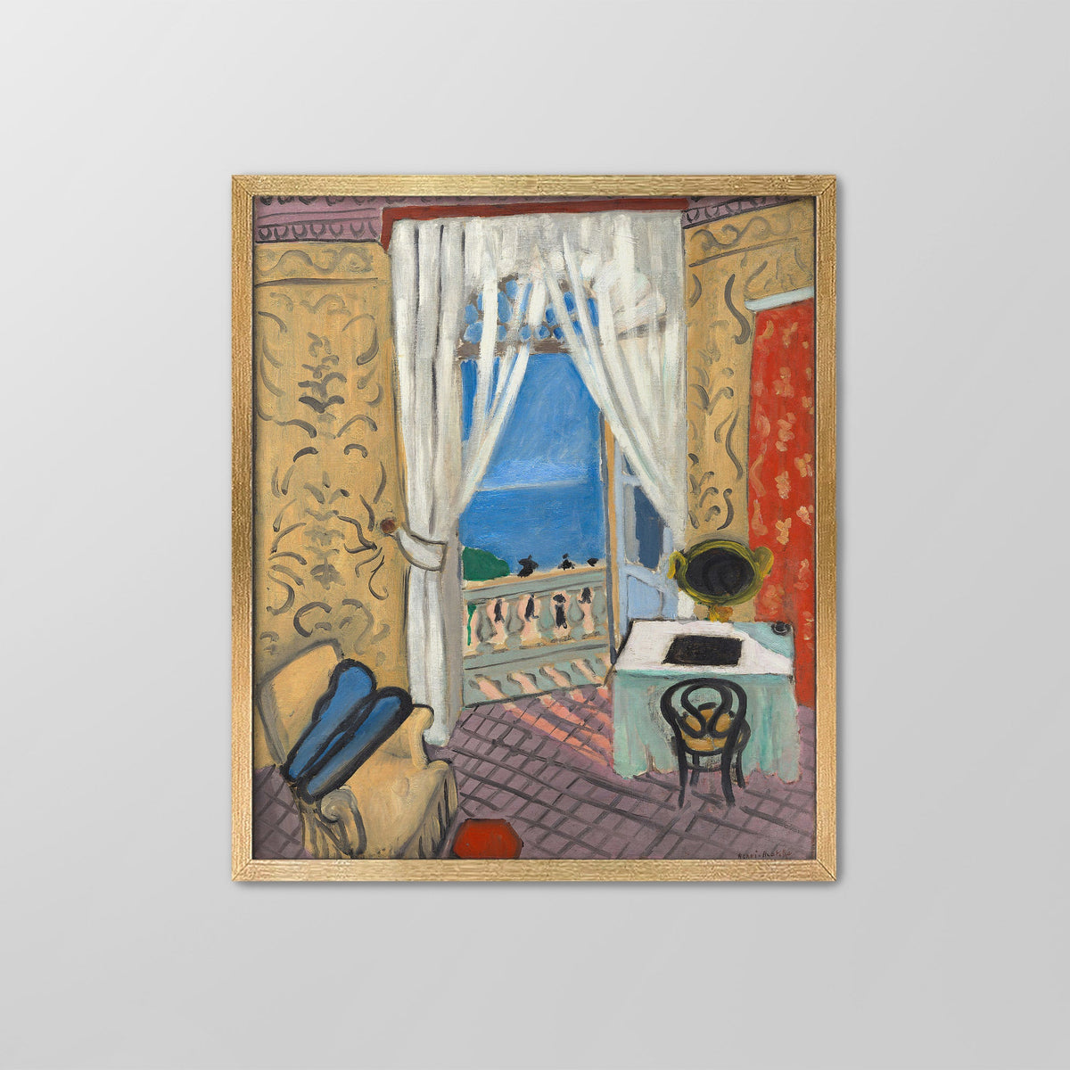 Interior with a Violin Case Canvas Print