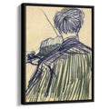 Violinist Seen from the Backby Vincent van Gogh Canvas Print