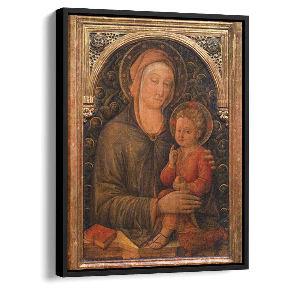 Virgin with Child 1455 by Jacopo Bellini by Jacopo Bellini - Renaissance canvas print