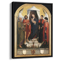 Virgin with the Child and Four Saintsby Rogier van der Weyden Canvas Print