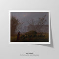 A Walk at Dusk Canvas Print