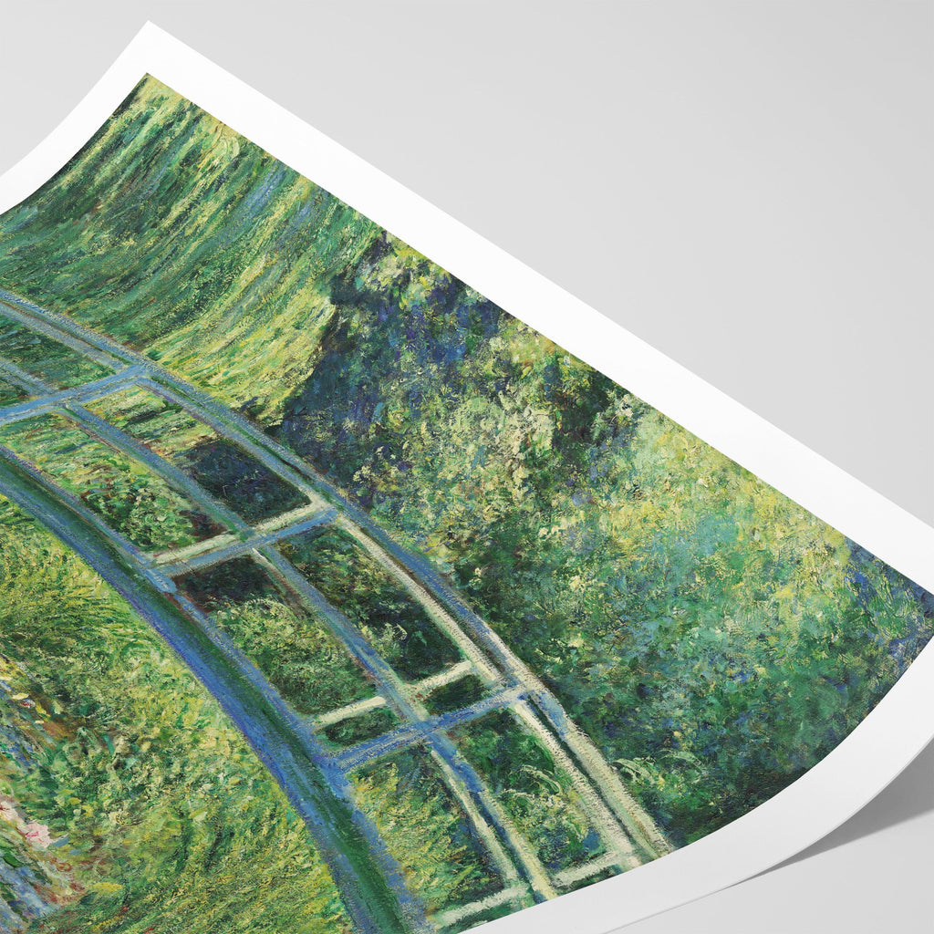 Water Lilies and Japanese Bridge Canvas Print