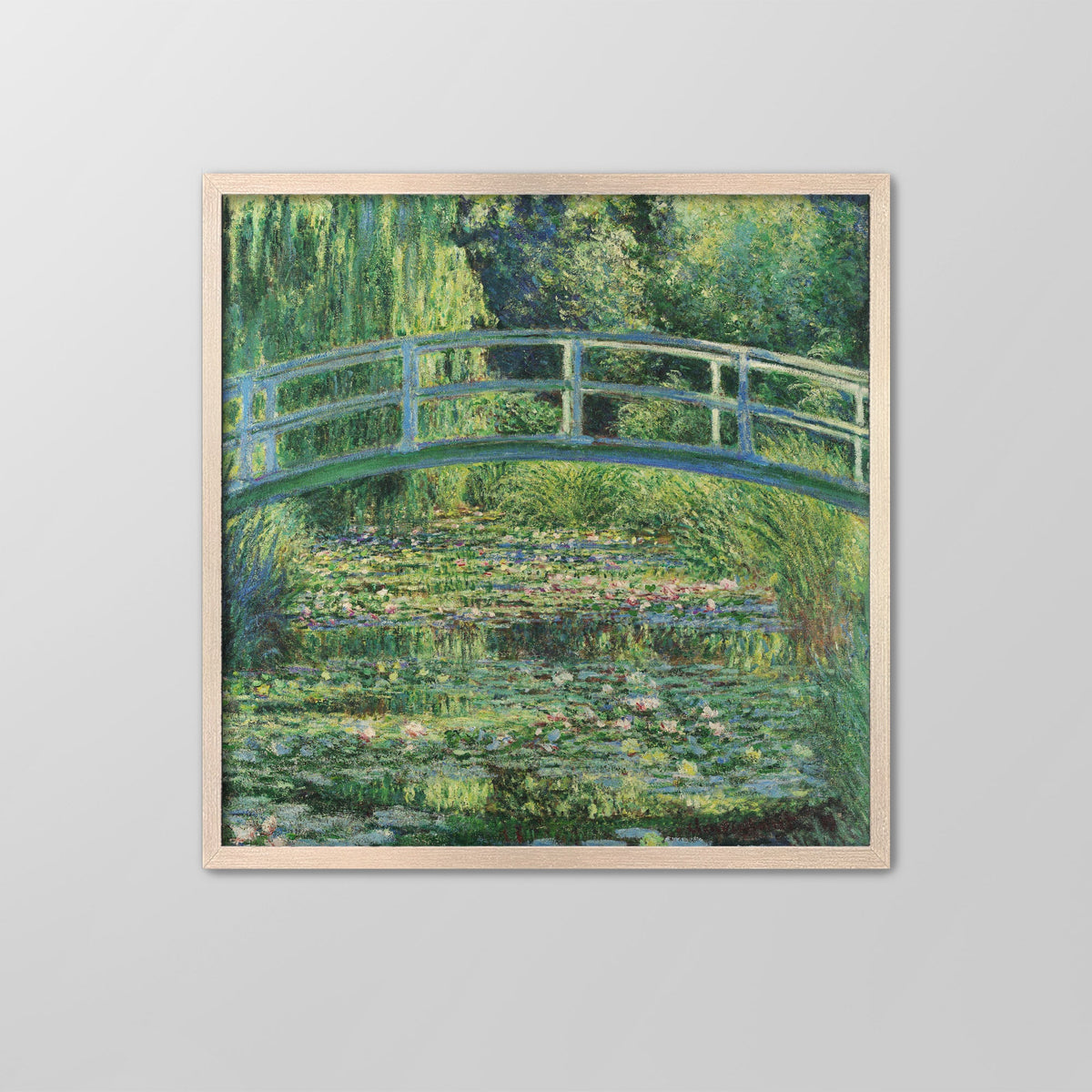 Water Lilies and Japanese Bridge Canvas Print