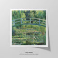 Water Lilies and Japanese Bridge Canvas Print
