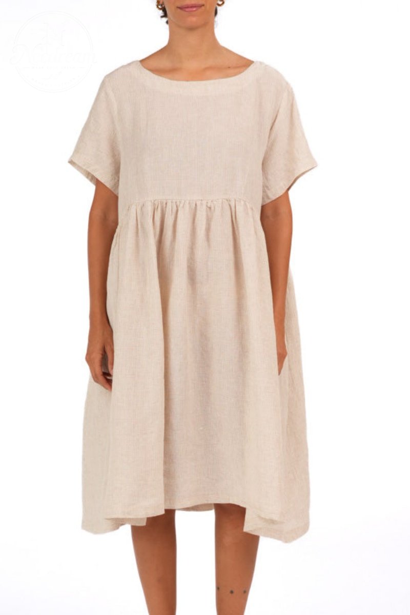 Juni French Linen Summer Staple Dress