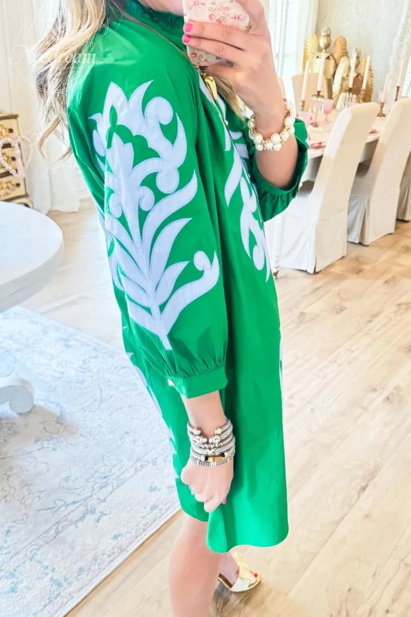 Contrast Printed Dress