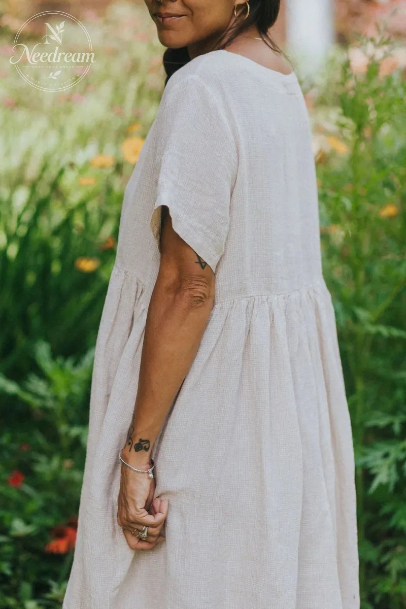 Juni French Linen Summer Staple Dress