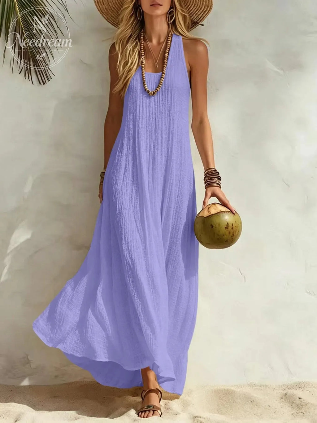 Women’s Summer Dress With a Relaxed Bohemian Beach Vacation Vibe