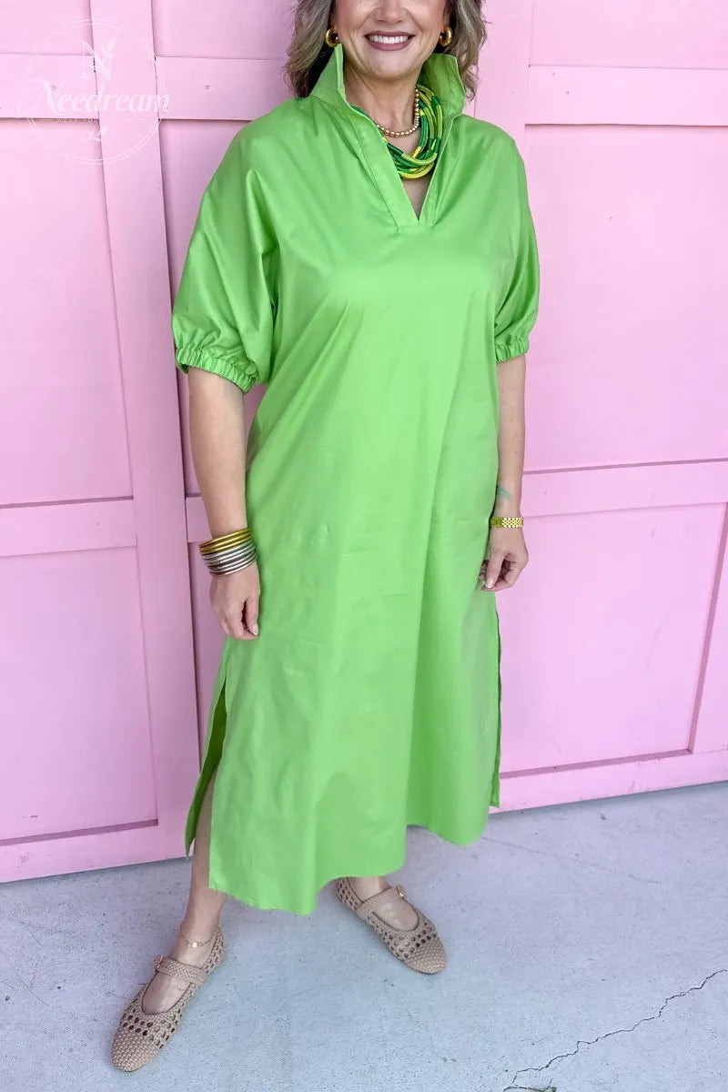 Blakely Dress - Green Apple