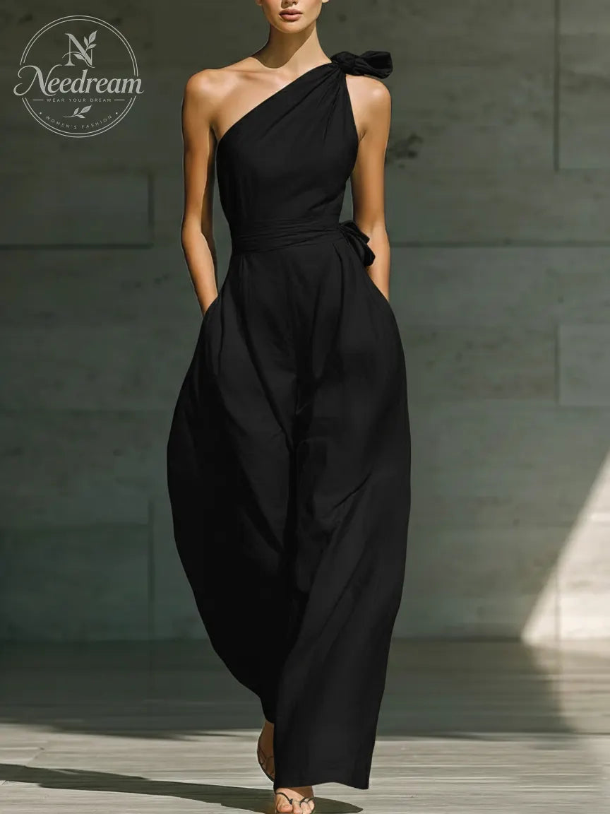 📦📦LAST DAY SAVE 49% ⏰Elegant Off-the-shoulder Loose Linen Jumpsuit