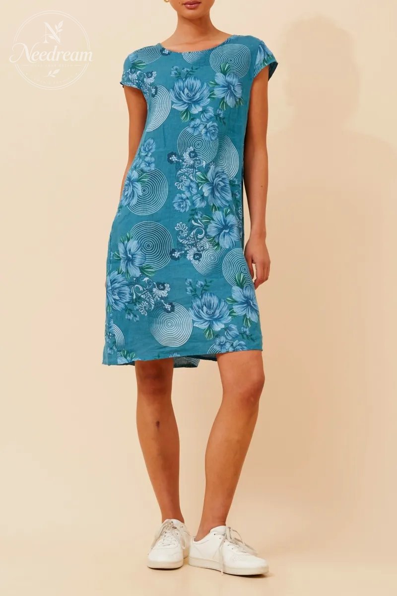 Sisley Floral Linen Dress